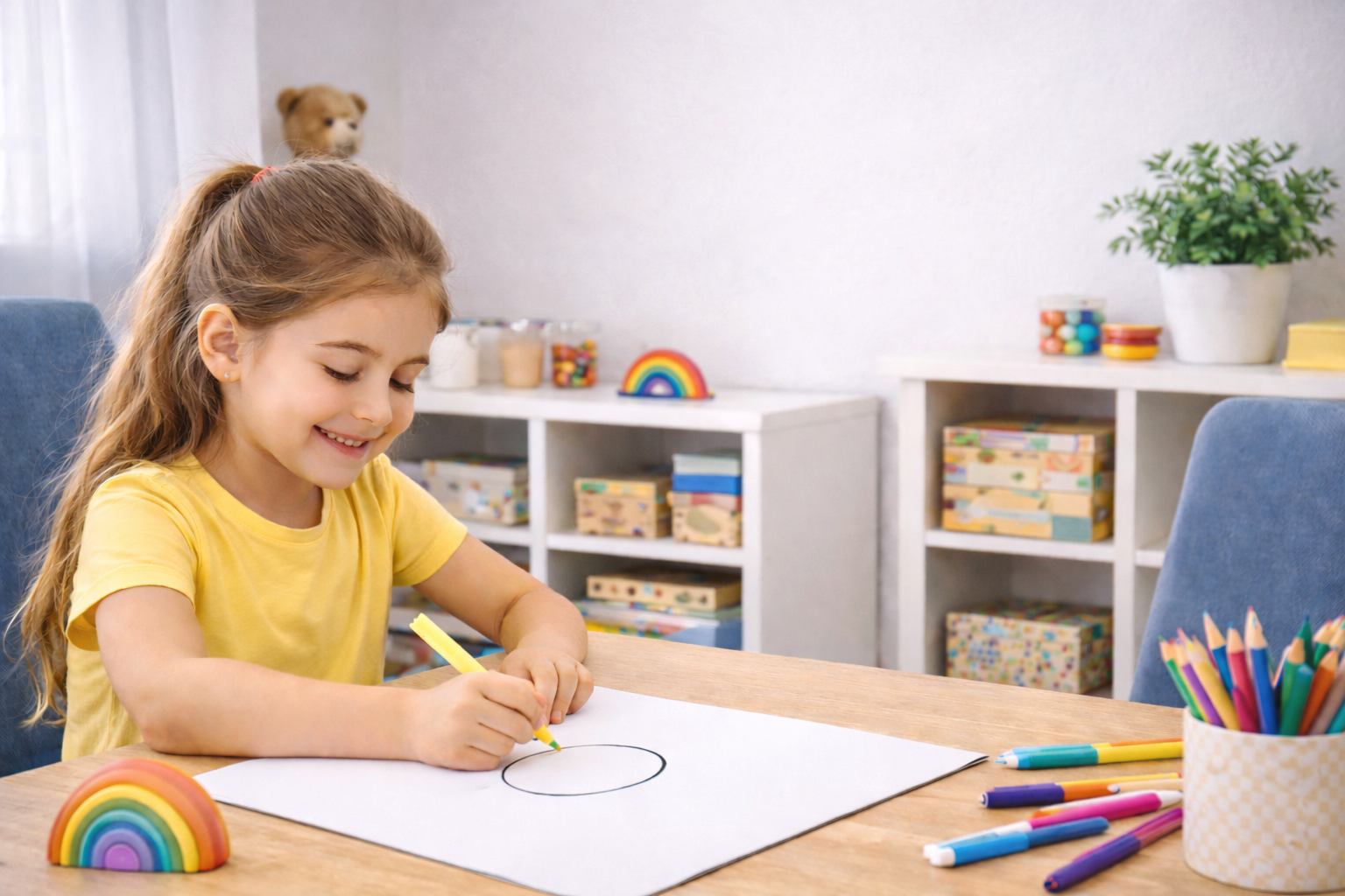 Family walking together through nature at sunset